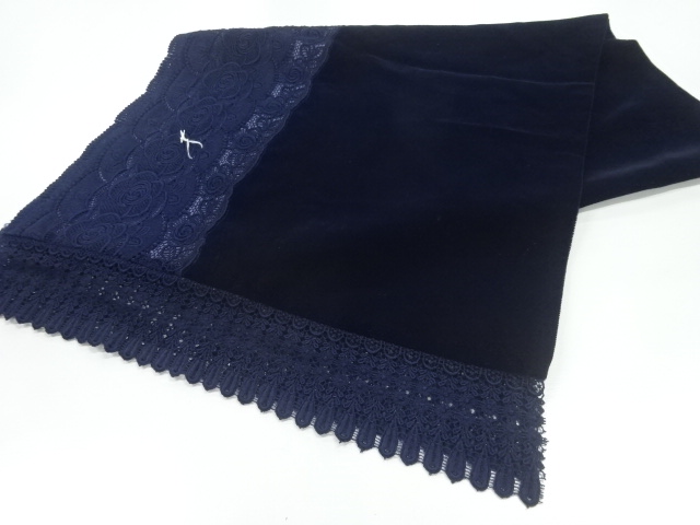 ビロードレース花模様ショール